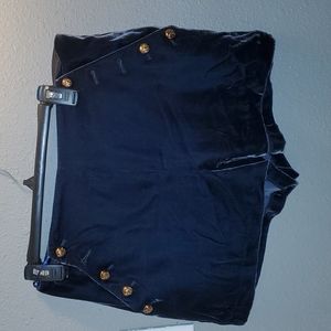 NWT Intermix Blue Velvet ShortSkirt